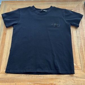 Authentic Burberry Black T shirt - TB logo - S